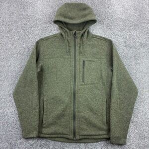 Simms Rogue Fleece Hoodie Mens Medium Olive Green Full Zip Fishing Outdoors